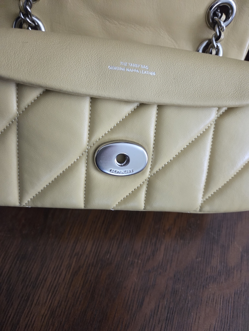 Coach Quilted Tabby 20 EUC Color: Hay - Picture 7 of 9